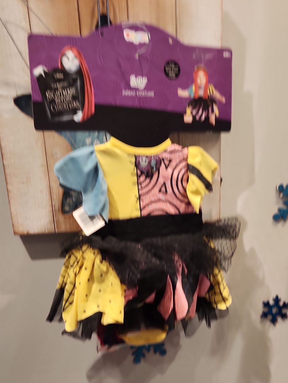 Disney Sally Yellow Black Pink Blue Patchwork Girls Costume - Picture 1 of 16